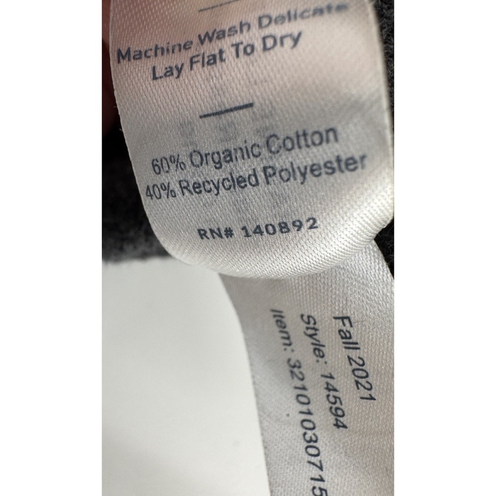 Marine Layer Morrison Crewneck Sweater Mens Size XL Charcoal Gray Stripe‎ Knit - Picture 6 of 7